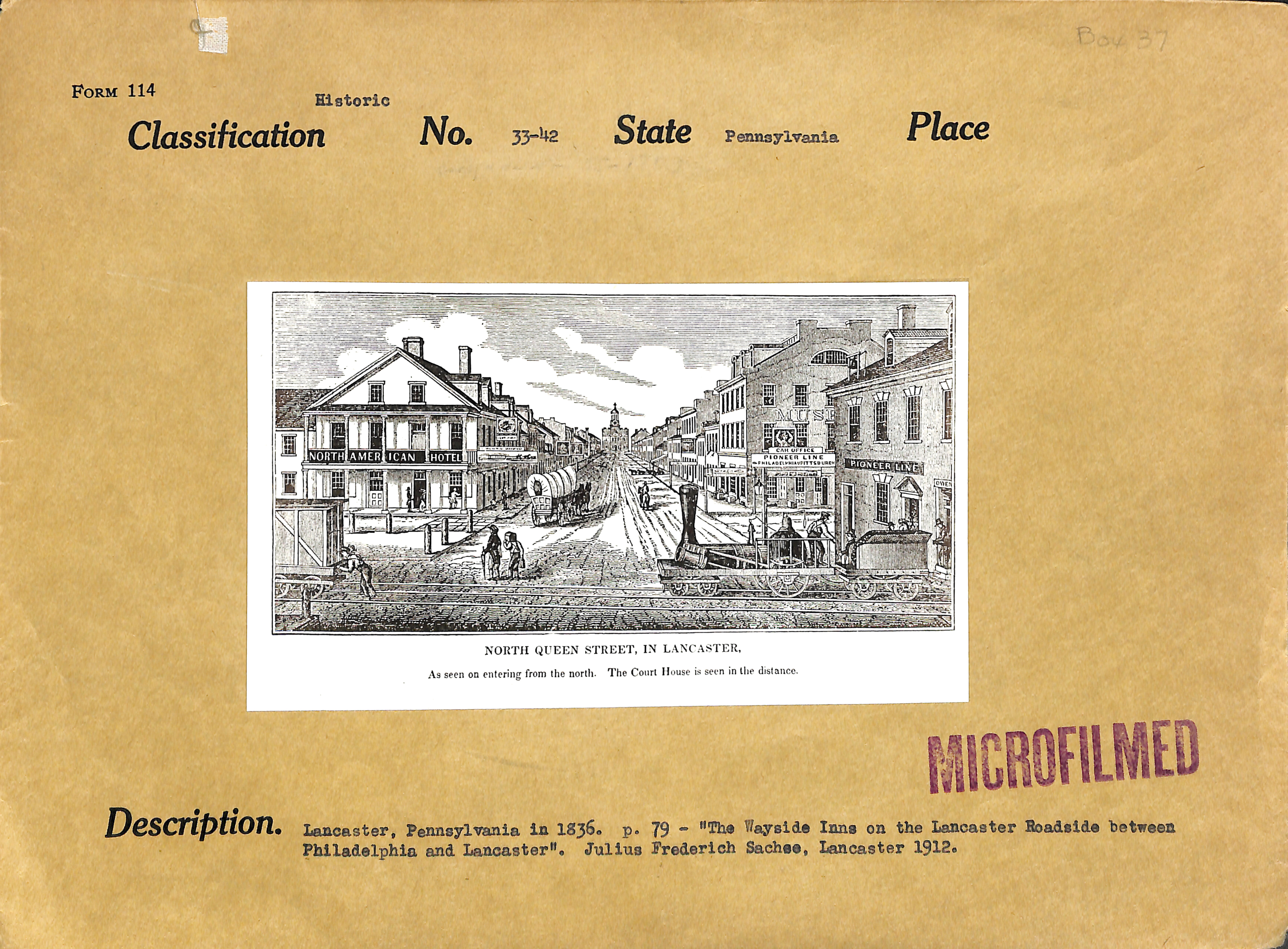 Lancaster, Pennsylvania historical view