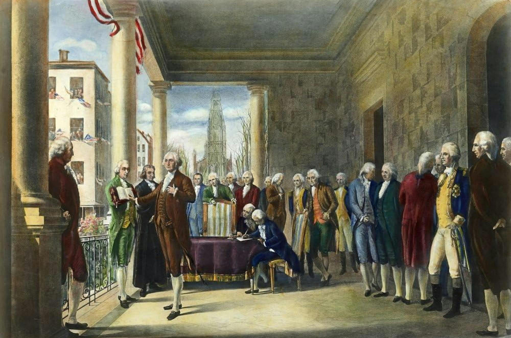 Washington's Inauguration at Federal Hall
