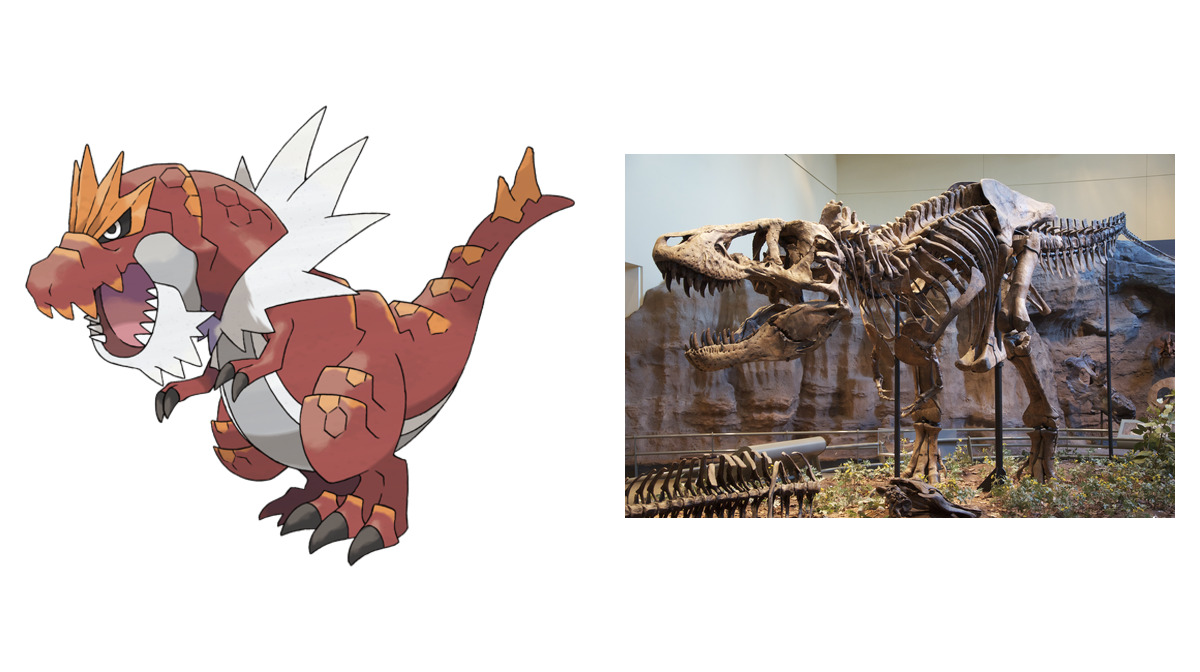 Tyrantrum compared to T-Rex