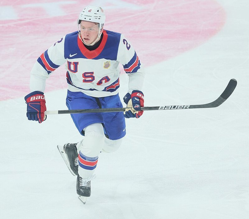 Jackson LaCombe defenseman 2026 U.S. Olympic mens hockey team