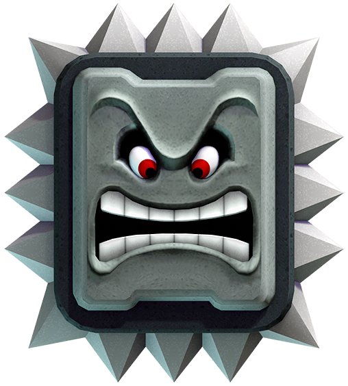 Thwomp Assist Trophy in Super Smash Bros. Ultimate