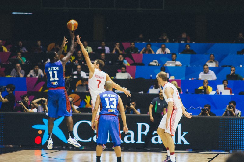 Andray Blatche playing for the Philippines national team