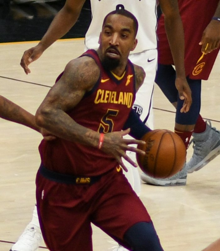 J.R. Smith playing for the Cleveland Cavaliers