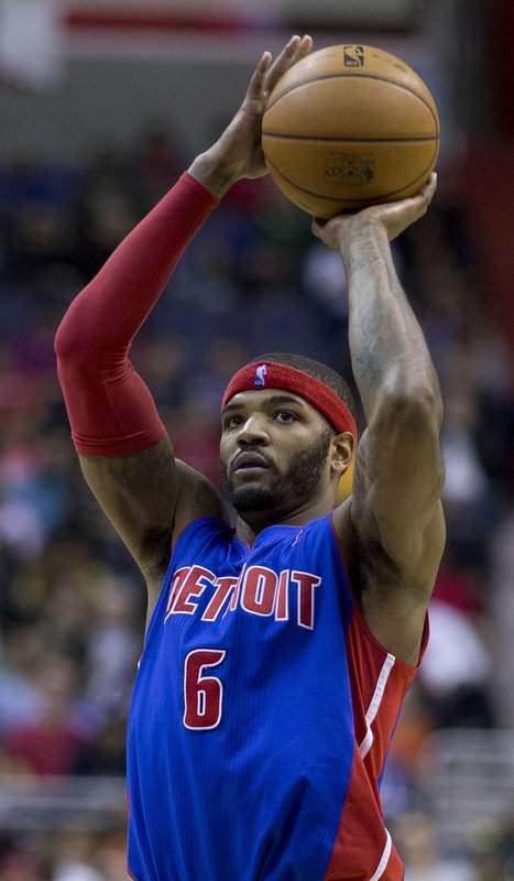 Josh Smith playing for the Detroit Pistons