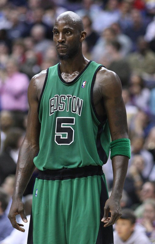 Kevin Garnett playing for the Boston Celtics