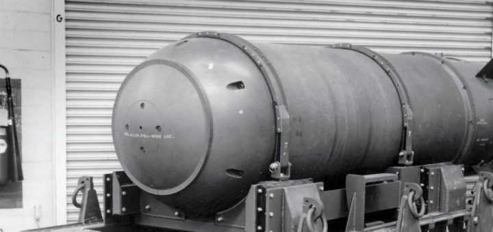 Aerial view of ocean representing lost nuclear weapons never recovered