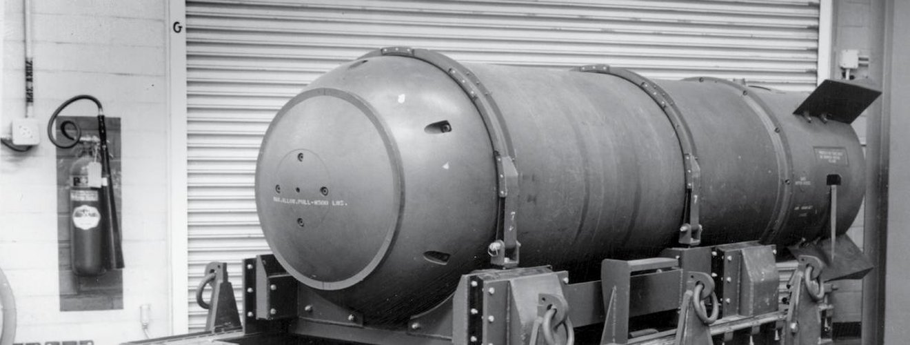 Aerial view of ocean representing lost nuclear weapons never recovered