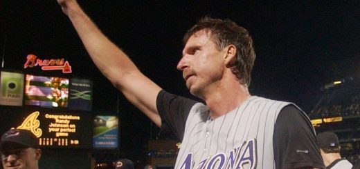 Baseball pitcher throwing a perfect game