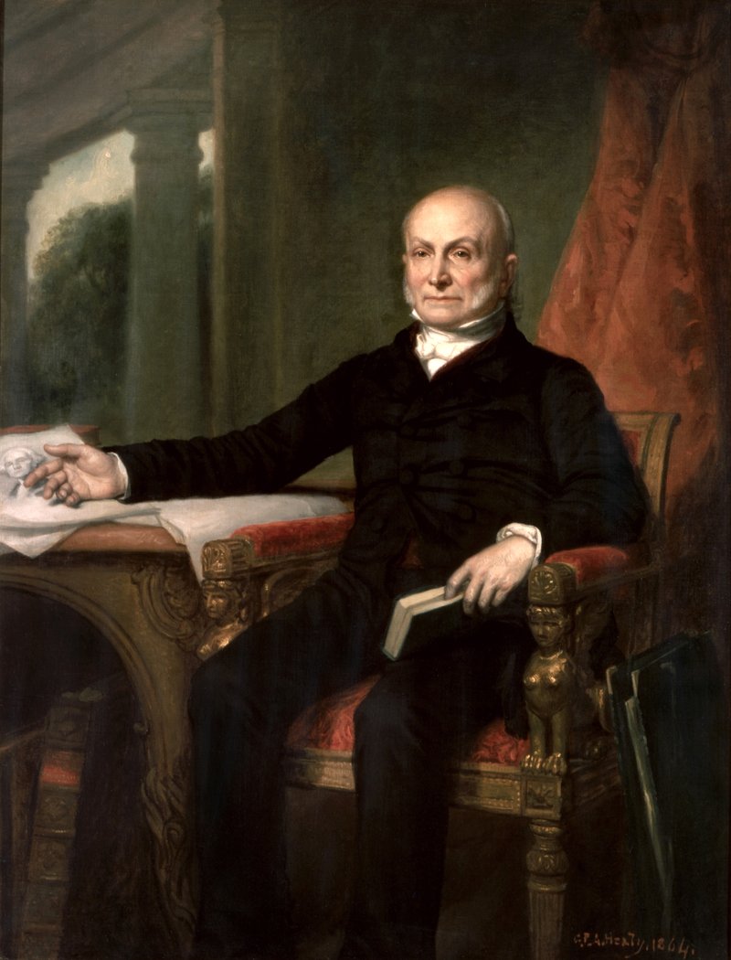 Official White House portrait of John Quincy Adams