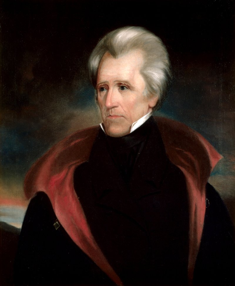 Official White House portrait of Andrew Jackson