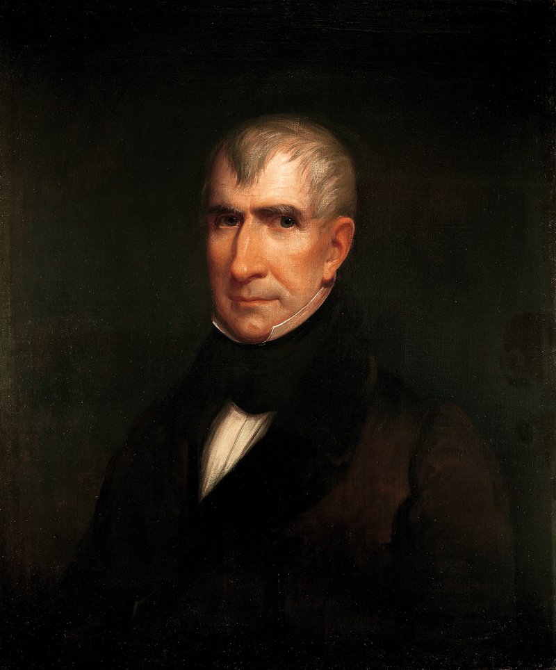 Official White House portrait of William Henry Harrison