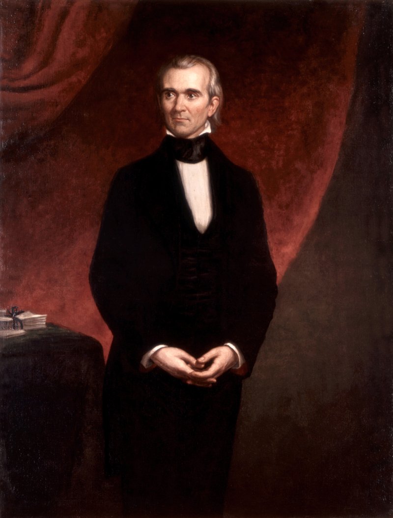 Official White House portrait of James K. Polk