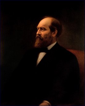 Official White House portrait of James A. Garfield