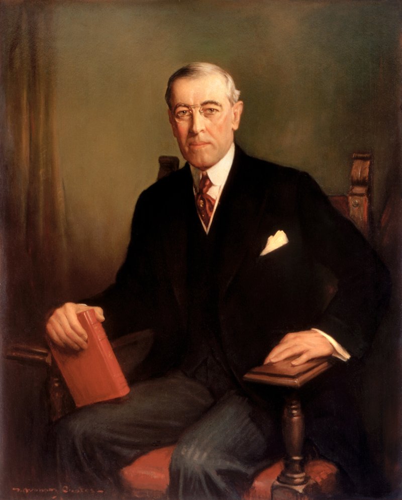 Official White House portrait of Woodrow Wilson