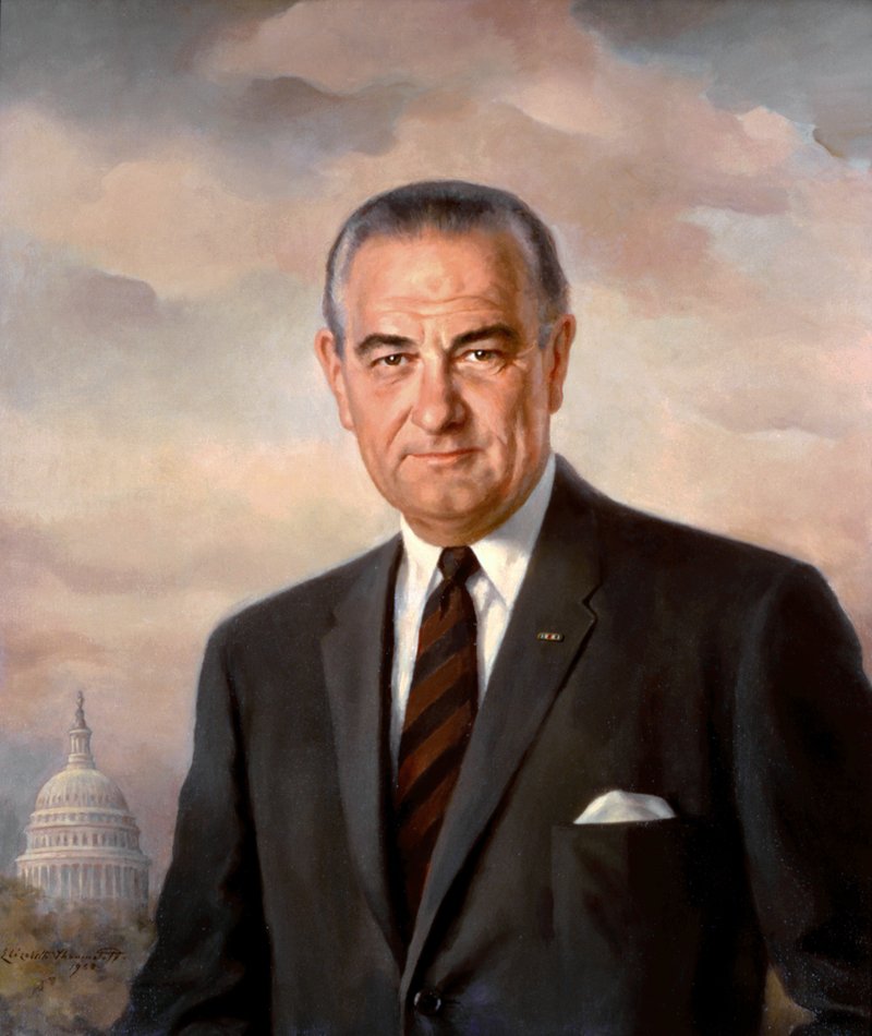 Official White House portrait of Lyndon B. Johnson