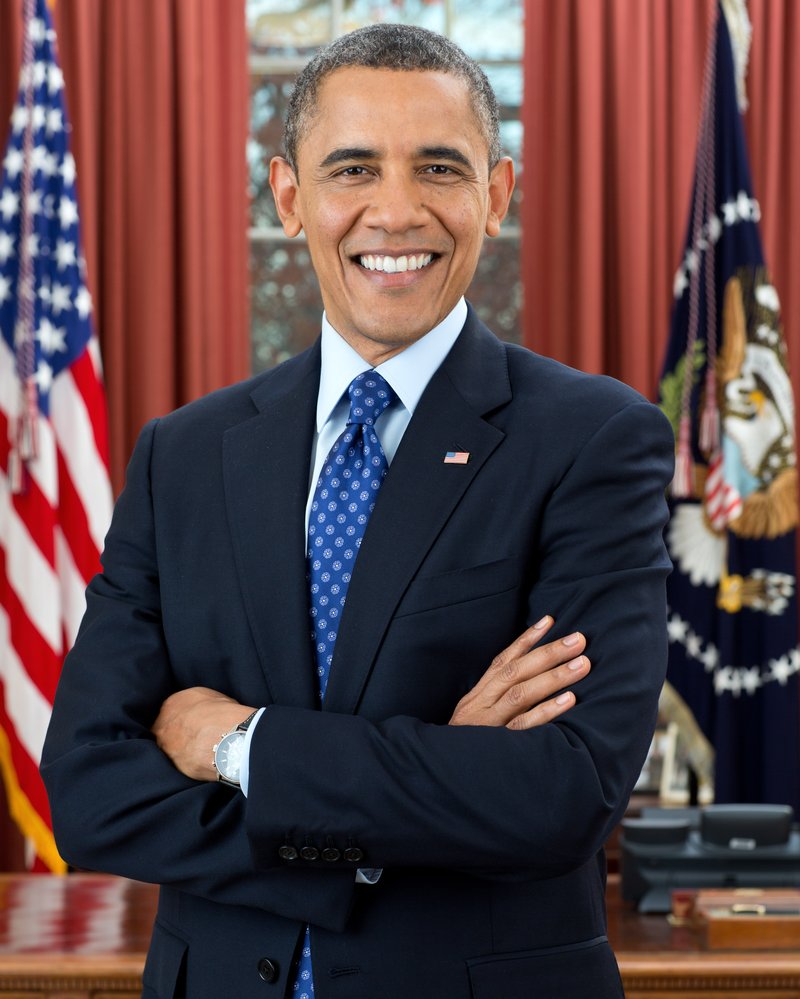 Official White House portrait of Barack Obama