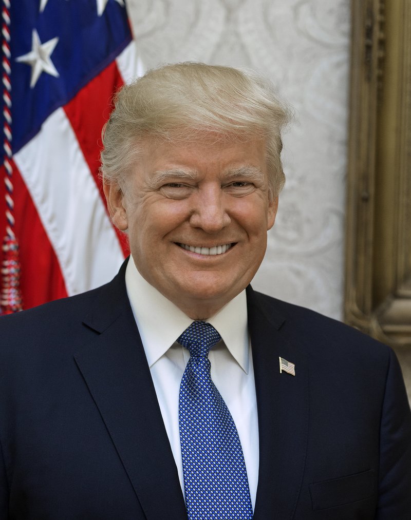 Official White House portrait of Donald Trump