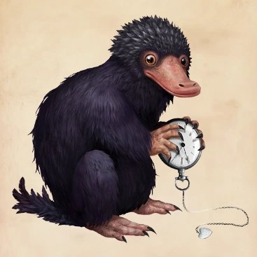 Niffler treasure-hunting creature Harry Potter