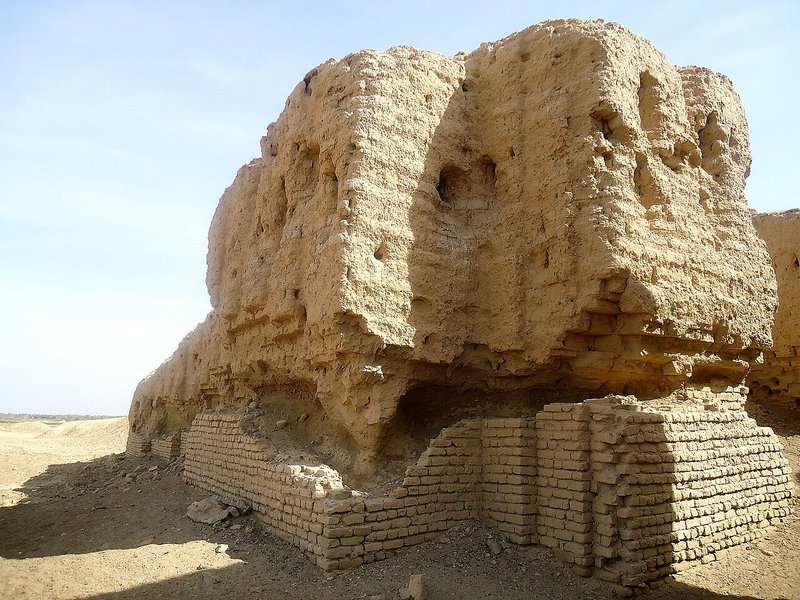 Akkadian ziggurat ruins, Mesopotamia