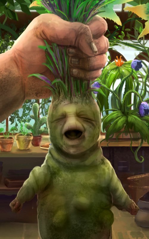 Mandrake magical plant creature Harry Potter