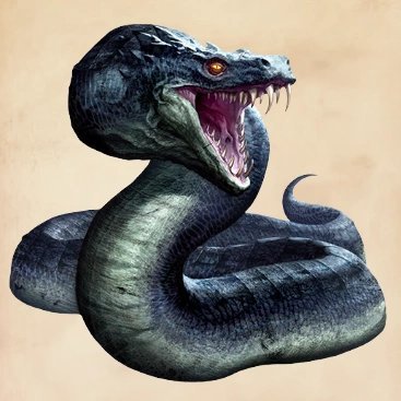 Basilisk serpent Harry Potter Chamber of Secrets