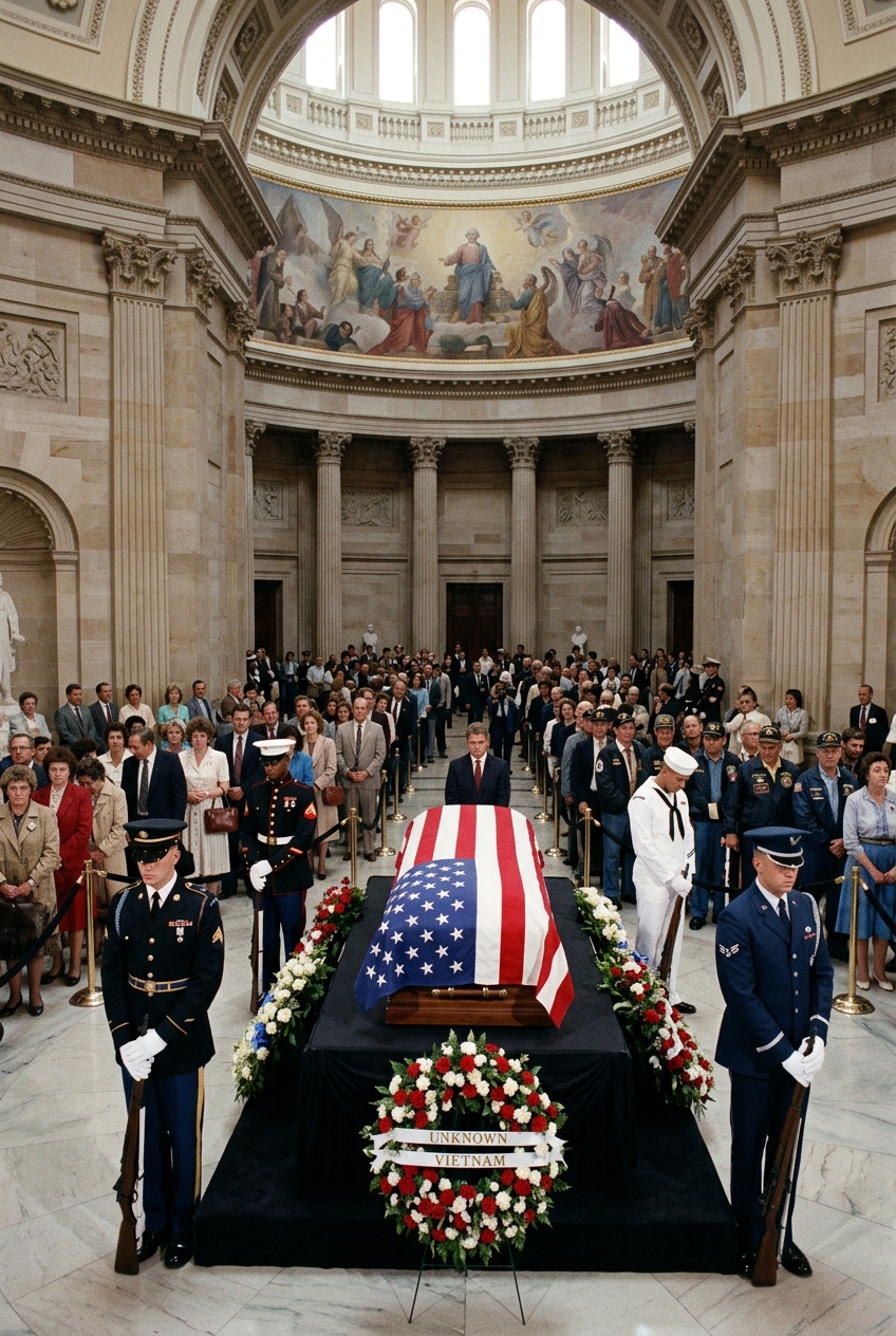 lain in rotunda: the unknown soldier of the vietnam conflict