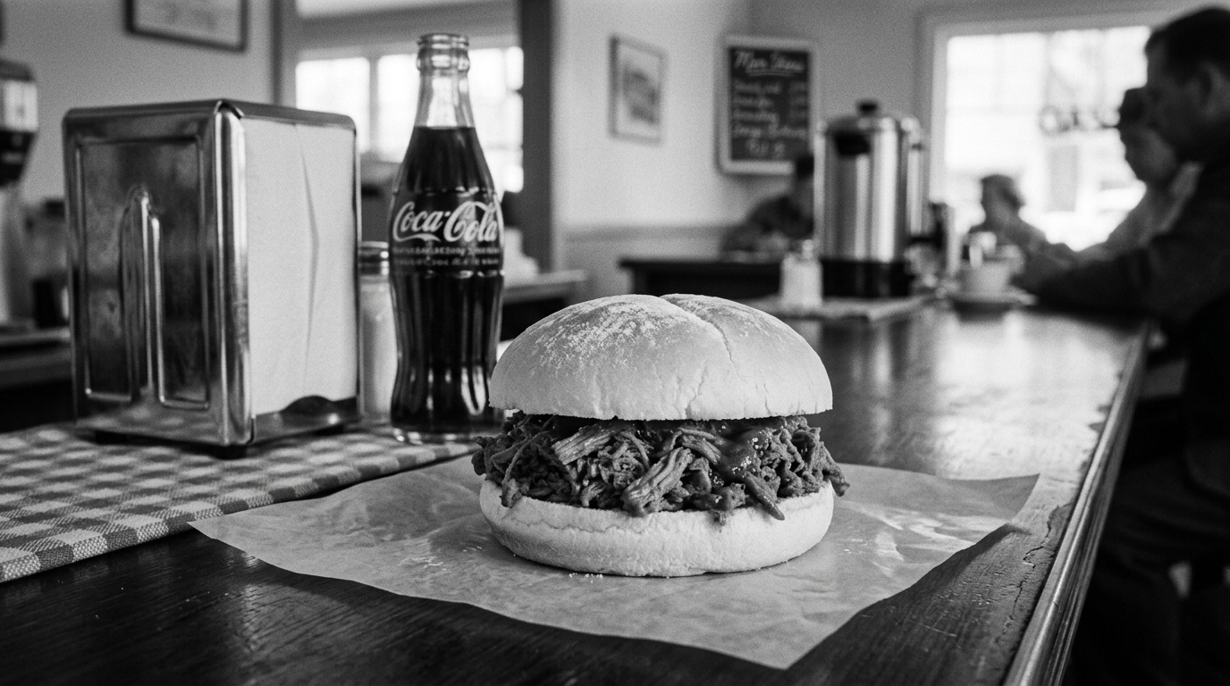 original McDonald's Bar-B-Q menu: Barbecued Beef Sandwich
