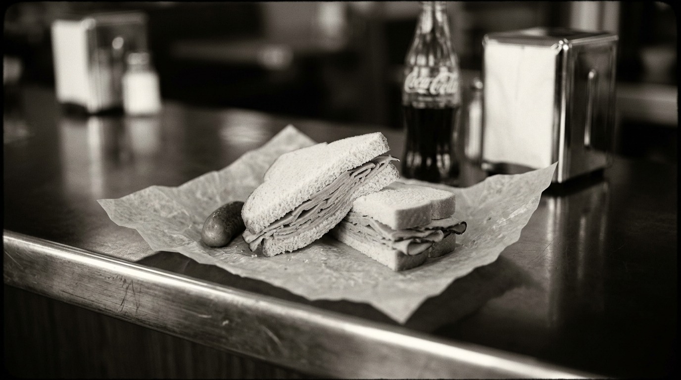 original McDonald's Bar-B-Q menu: Ham Sandwich
