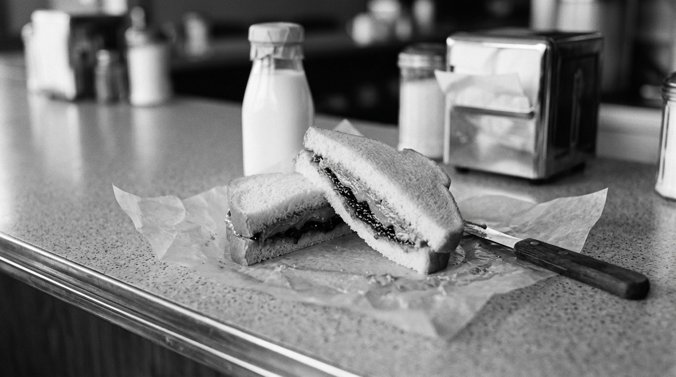 original McDonald's Bar-B-Q menu: Peanut Butter and Jelly Sandwich