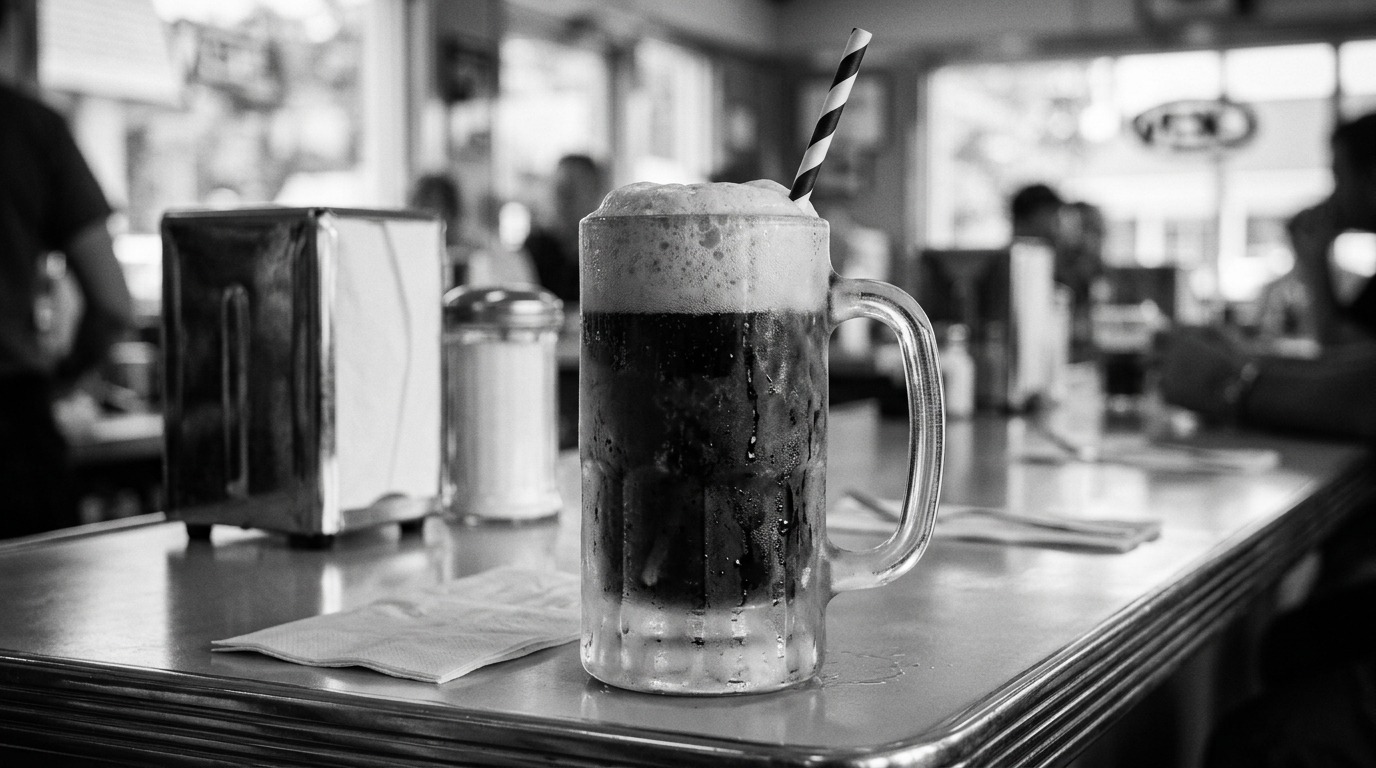 original McDonald's Bar-B-Q menu: Root Beer