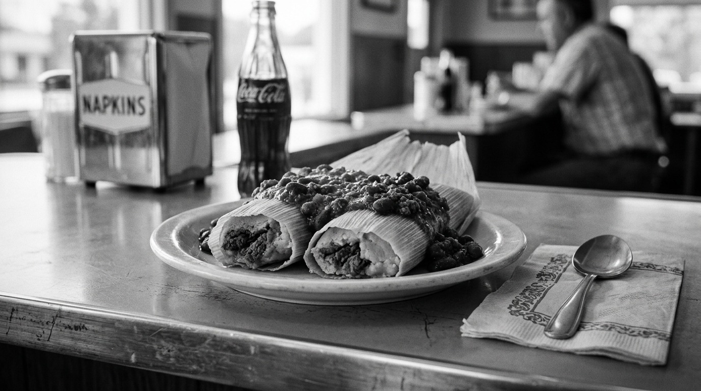 original McDonald's Bar-B-Q menu: Tamales and Chili