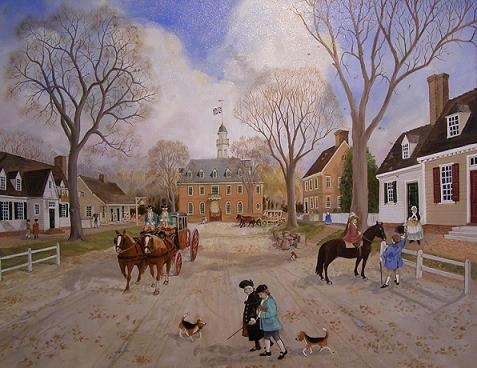 Virginia - Williamsburg to Richmond, signed by Jefferson in 1779