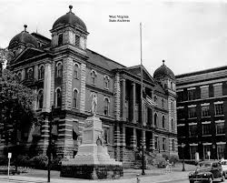 West Virginia - the floating capital, ferried by steamboat between Wheeling and Charleston