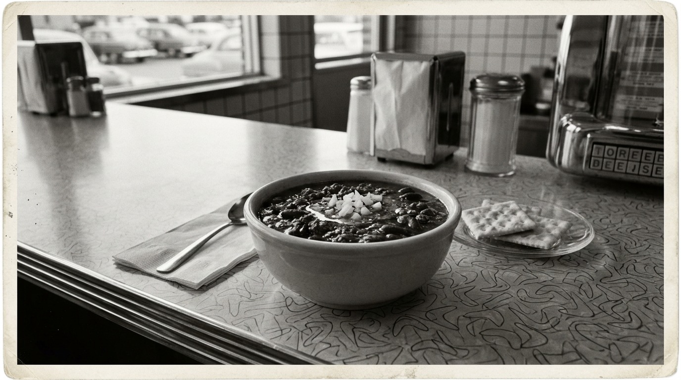 original McDonald's Bar-B-Q menu: Chili