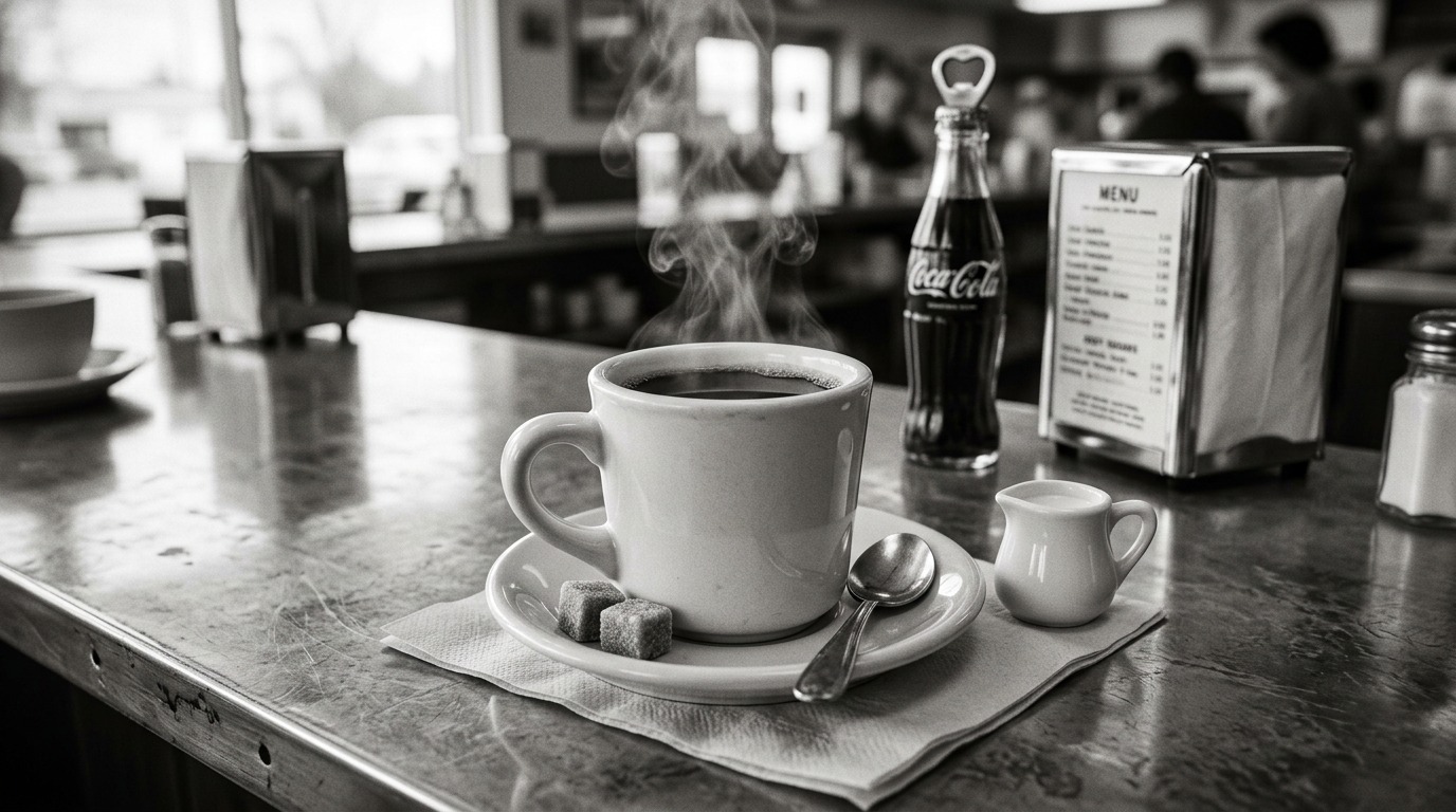 original McDonald's Bar-B-Q menu: Coffee