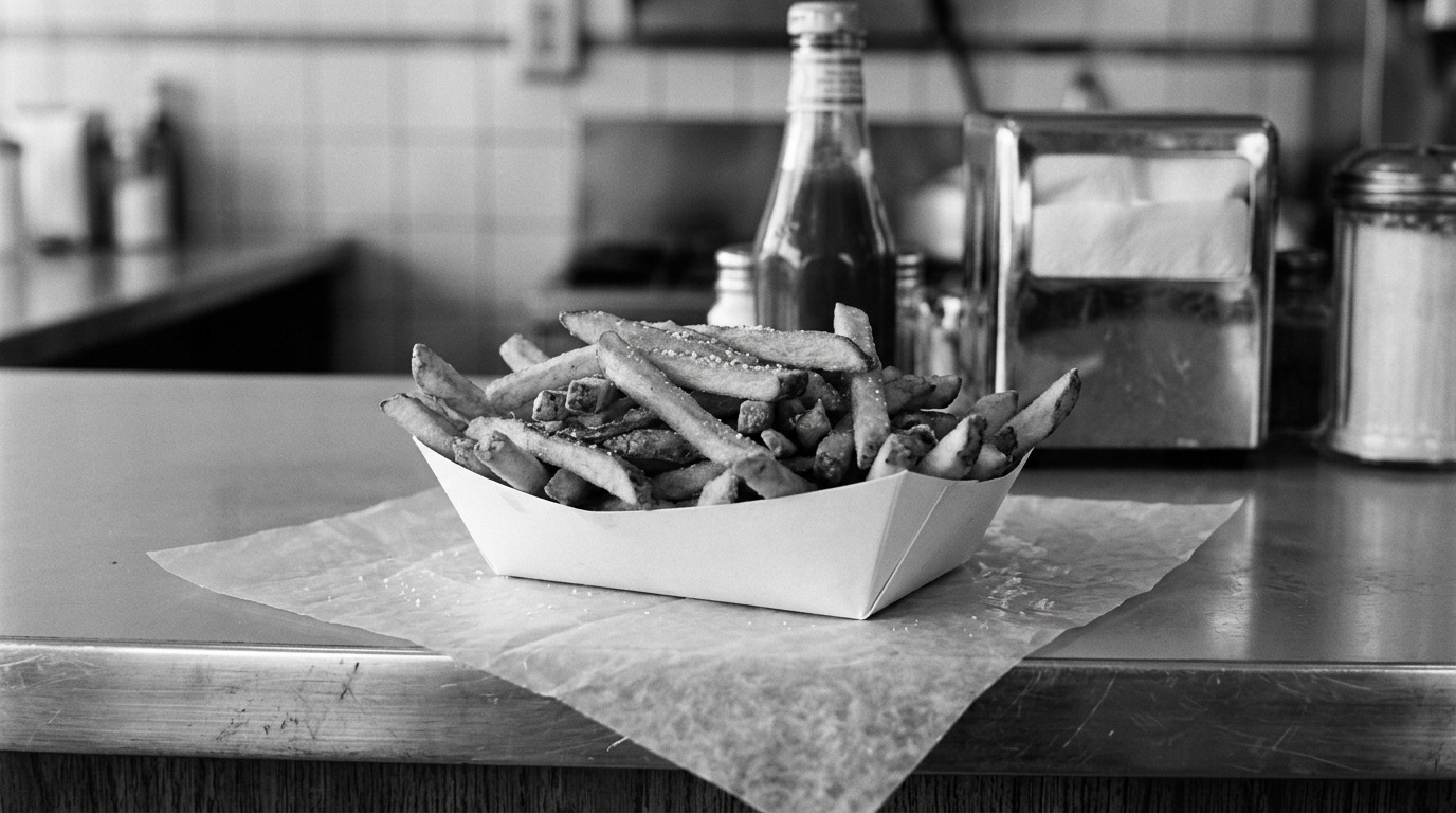 original McDonald's Bar-B-Q menu: French Fries