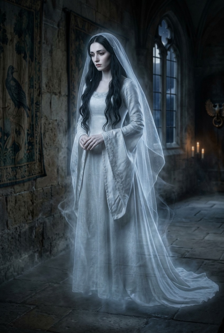 hogwarts ghosts: The Grey Lady (Helena Ravenclaw)