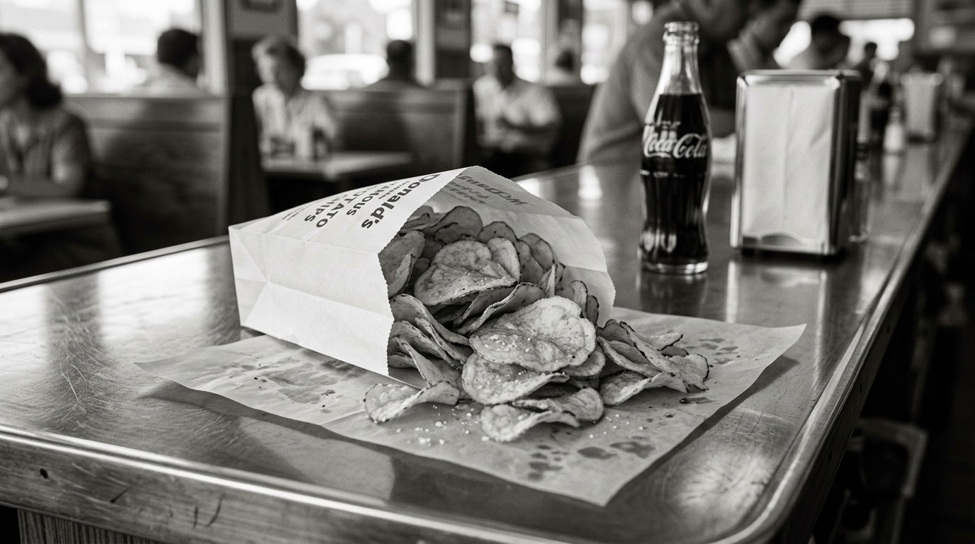 original McDonald's Bar-B-Q menu: Potato Chips