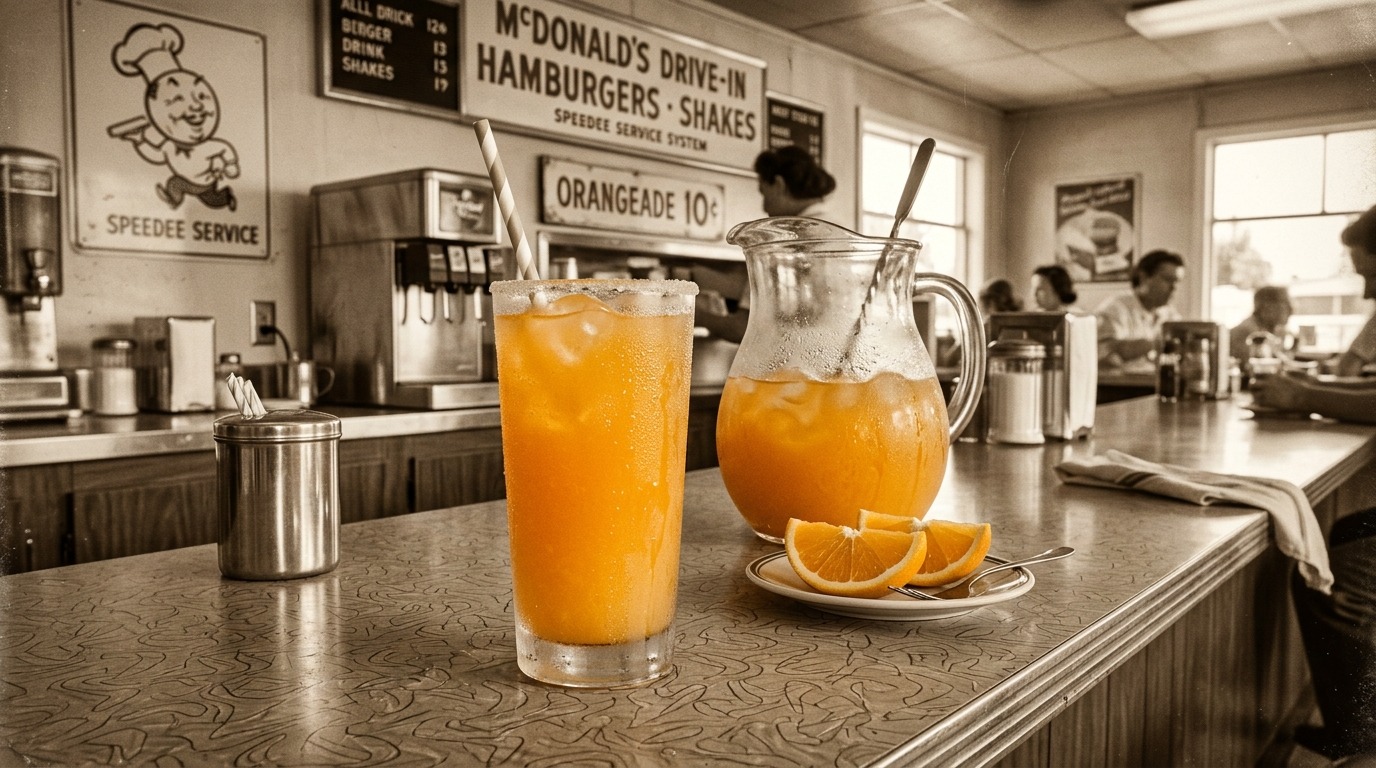 original 1948 McDonald's menu: Orangeade