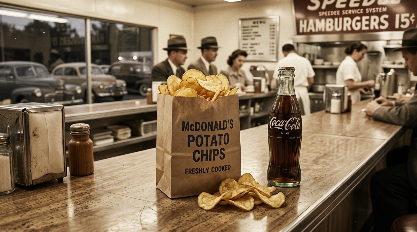 original 1948 McDonald's menu: Potato Chips