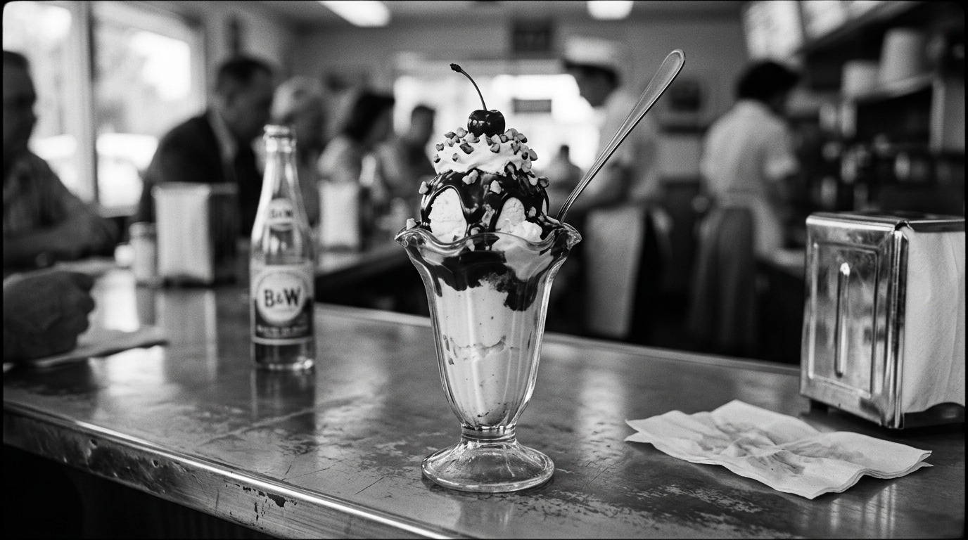original McDonald's Bar-B-Q menu: Sundae