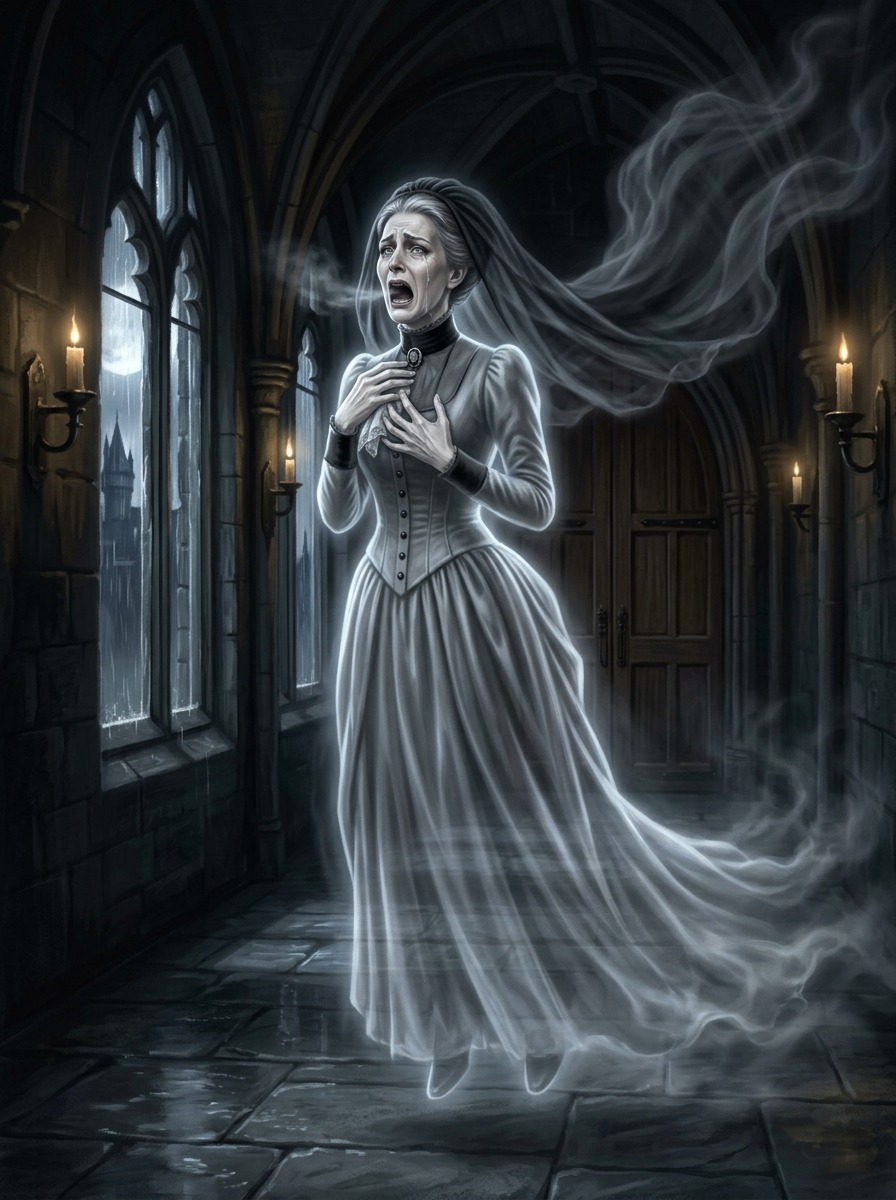hogwarts ghosts: The Wailing Widow