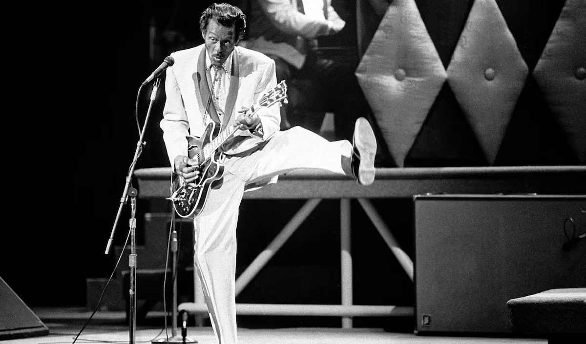Chuck Berry, first rock and roll hall of fame class