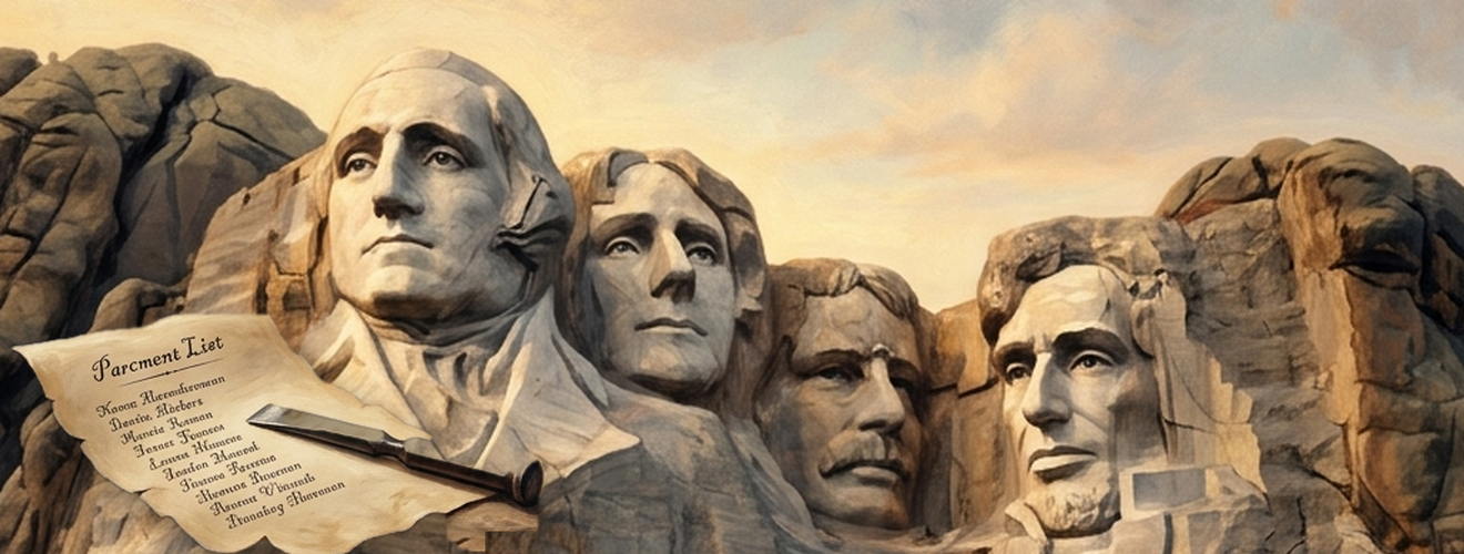 figures proposed for Mount Rushmore