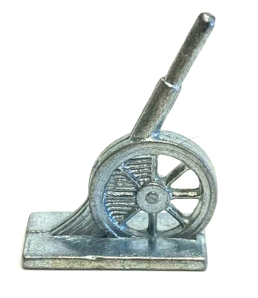 Cannon, retired monopoly tokens