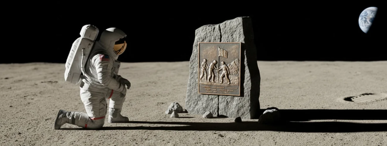 memorials on the moon