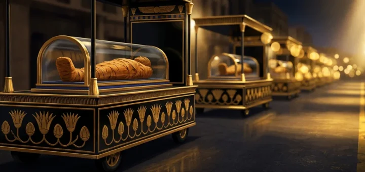royal mummies parade