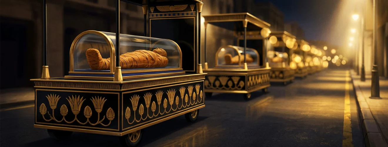 royal mummies parade
