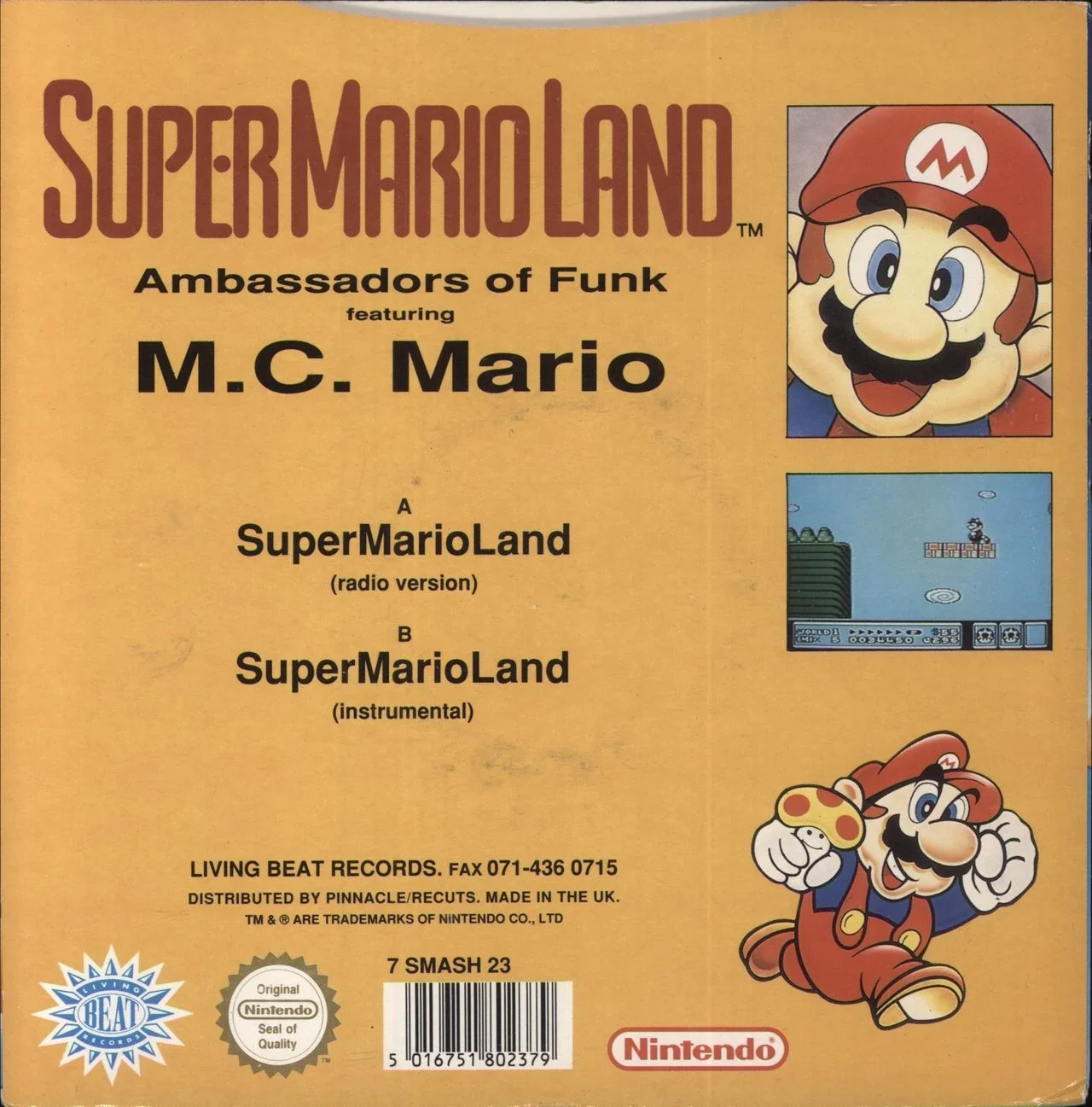 Supermarioland - Ambassadors of Funk featuring MC Mario (1992)